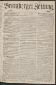 Bromberger Zeitung, 1863, nr 92