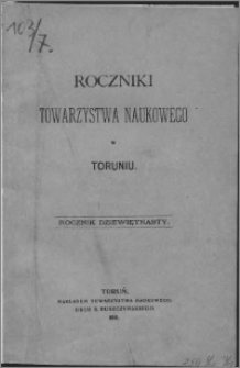 Roczniki Towarzystwa Naukowego w Toruniu, R. 19, (1912)