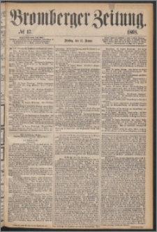 Bromberger Zeitung, 1868, nr 17