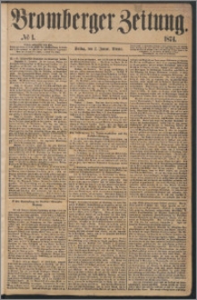 Bromberger Zeitung, 1874, nr 1