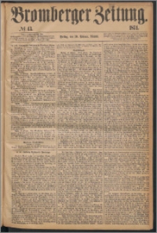 Bromberger Zeitung, 1874, nr 43