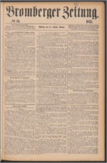 Bromberger Zeitung, 1875, nr 14