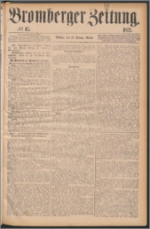 Bromberger Zeitung, 1875, nr 45
