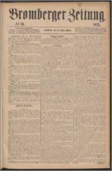 Bromberger Zeitung, 1875, nr 83