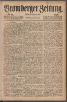 Bromberger Zeitung, 1878, nr 43