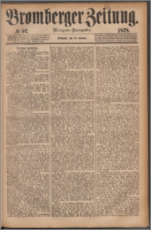 Bromberger Zeitung, 1878, nr 92