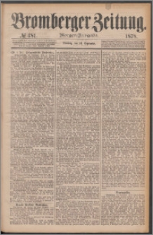 Bromberger Zeitung, 1878, nr 481