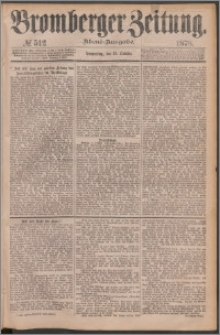 Bromberger Zeitung, 1878, nr 512