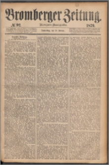 Bromberger Zeitung, 1879, nr 92