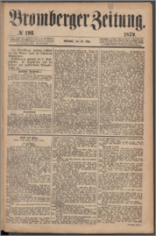 Bromberger Zeitung, 1879, nr 193