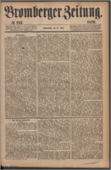 Bromberger Zeitung, 1879, nr 213