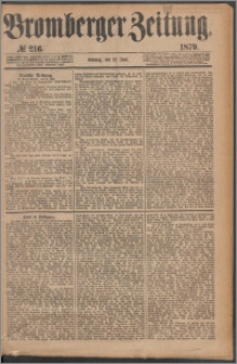 Bromberger Zeitung, 1879, nr 216