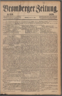 Bromberger Zeitung, 1879, nr 219