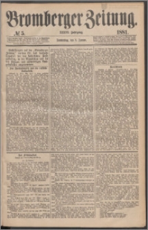 Bromberger Zeitung, 1881, nr 5