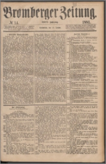 Bromberger Zeitung, 1881, nr 14