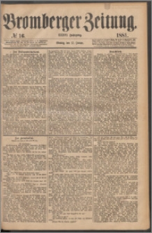 Bromberger Zeitung, 1881, nr 16