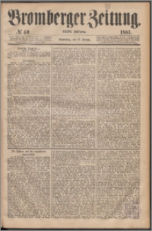 Bromberger Zeitung, 1881, nr 40