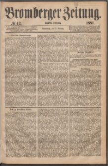 Bromberger Zeitung, 1881, nr 42