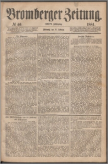 Bromberger Zeitung, 1881, nr 46