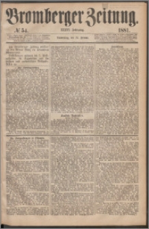 Bromberger Zeitung, 1881, nr 54