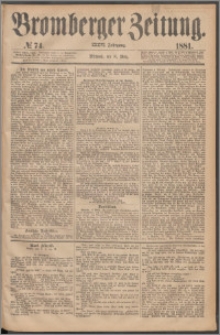 Bromberger Zeitung, 1881, nr 74