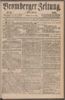 Bromberger Zeitung, 1881, nr 87