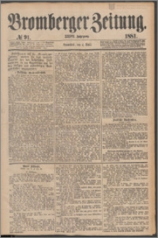 Bromberger Zeitung, 1881, nr 91