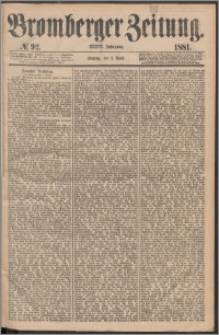 Bromberger Zeitung, 1881, nr 92
