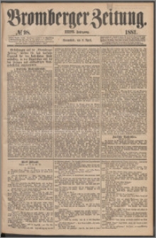 Bromberger Zeitung, 1881, nr 98