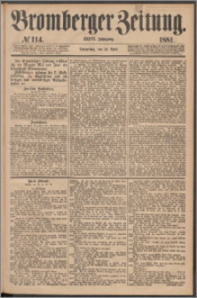 Bromberger Zeitung, 1881, nr 114