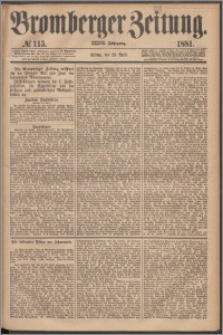 Bromberger Zeitung, 1881, nr 115