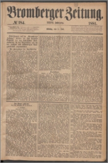 Bromberger Zeitung, 1881, nr 184