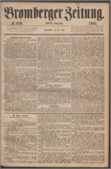 Bromberger Zeitung, 1881, nr 189