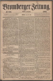 Bromberger Zeitung, 1881, nr 193