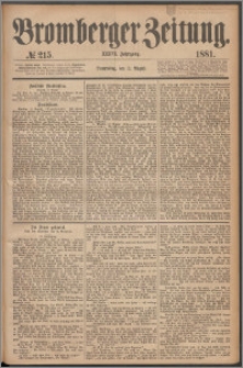 Bromberger Zeitung, 1881, nr 215