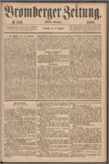 Bromberger Zeitung, 1881, nr 220