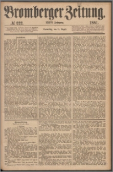 Bromberger Zeitung, 1881, nr 222