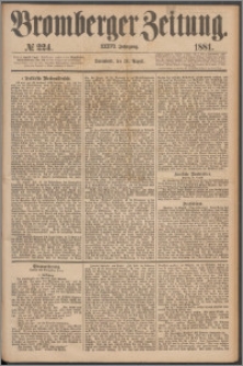 Bromberger Zeitung, 1881, nr 224