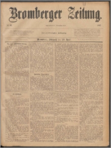 Bromberger Zeitung, 1887, nr 91