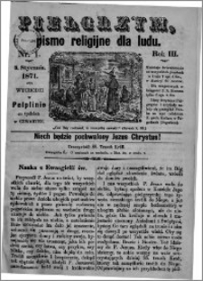 Pielgrzym, pismo religijne dla ludu 1871 nr 1