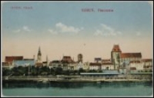 Toruń - panorama od strony Wisły - Thorn. Altstadt