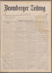 Bromberger Zeitung, 1891, nr 85