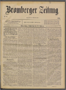 Bromberger Zeitung, 1892, nr 47