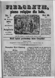 Pielgrzym, pismo religijne dla ludu 1871 nr 7