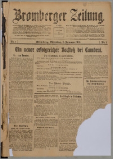 Bromberger Zeitung, 1918, nr 1
