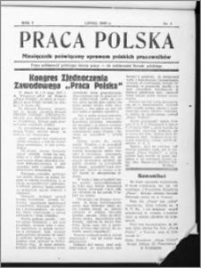 Praca Polska : bezpłatny dodatek do „Pielgrzyma", R. 1 (1937), nr 1