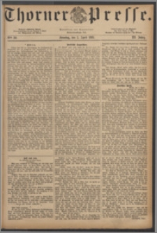 Thorner Presse 1885, Jg. III, Nro. 80