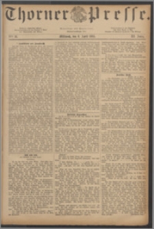 Thorner Presse 1885, Jg. III, Nro. 81