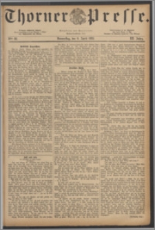 Thorner Presse 1885, Jg. III, Nro. 82