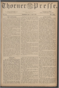 Thorner Presse 1885, Jg. III, Nro. 84